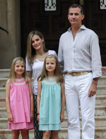 La famille royal d'Espagne a Palma de Majorque 