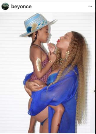 Beyoncé et sa petite Blue Ivy