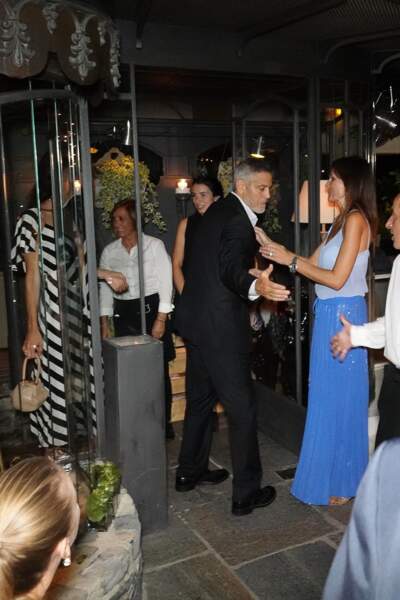 George Clooney, très en forme après son accident pour une sortie en amoureux avec Amal