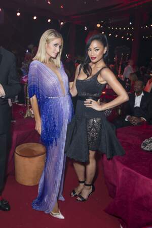 Paris Hilton pose avec Nicole Scherzinger lors de la soirée du 25ème anniversaire de De Grisogono 