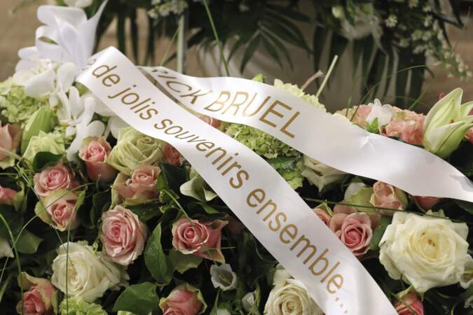 Les fleurs offertes par Patrick Bruel : Obsèques de Maurane en l'église Notre-Dame des Grâces à Woluwe-Saint-Pierre