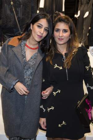 Leïla Bekhti et Géraldine Nakache lors d'une soirée à Paris en 2014