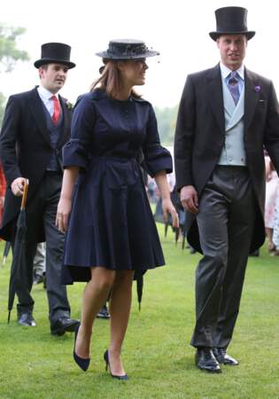 La princesse Eugenie d'York et le prince William, tous les deux parfaits, avec leur chapeau stylé