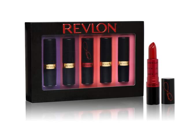 Coffret Super Lustrous contenant 5 rouges à lèvres, Revlon, 19,95€