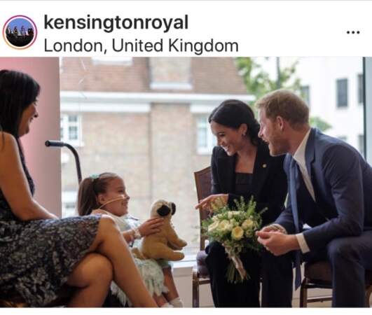 Le prince Harry et Meghan rendent visite à des enfants malades