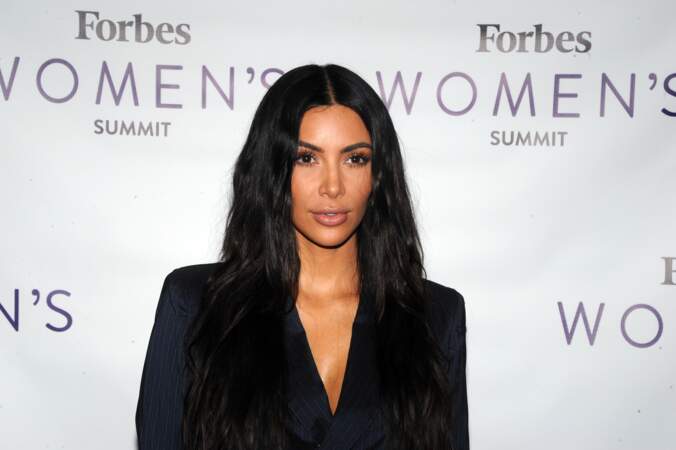 Kim Kardashian lors du sommet féminin Forbes 2017 à New York, le 13 juin 2017