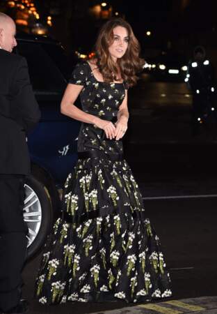 Kate Middleton, à son arrivée à la National Portrait Gallery de Londres, le mardi 12 mars 2019