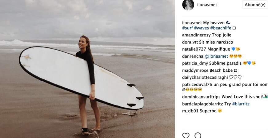 Il n'y a que loin de la ville qu'Estelle Lefébure et Ilona Smet peuvent grimper sur une planche de surf