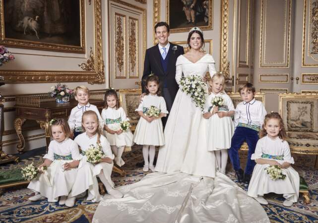 La photo officielle du mariage de la princesse Eugenie d'York et de Jack Brooksbank à Windsor le 12 octobre 2018