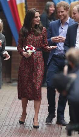 Kate Middleton en robe longue 