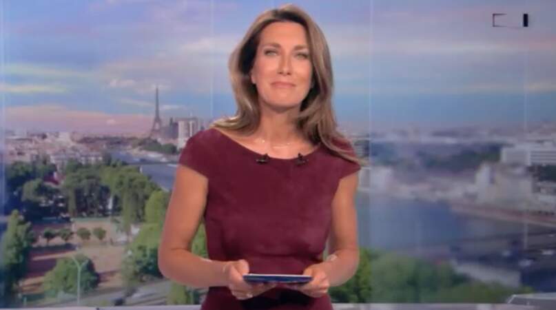 Anne-Claire Coudray au Journal de 20H le samedi 2 septembre 2017 sur TF1