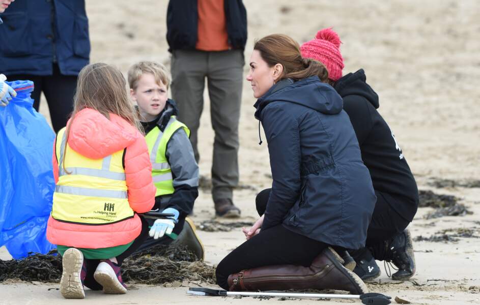 Kate Middleton s'est montrée particulièrement à l'écoute de ses jeunes assistants
