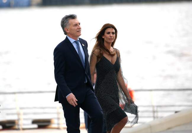 Juliana Awada, épouse de Mauricio Macri, Première dame d'Argentine au sommet du G20 à Hambourg.