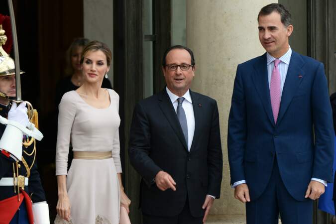 François Hollande avec le roi et le reine d'Espagne