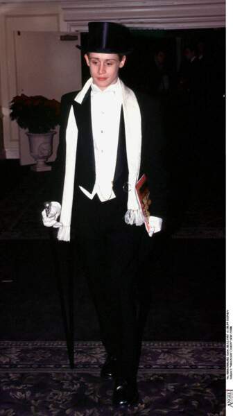 Macaulay Culkin à 18 ans, lors d'une soirée à New York en 1998