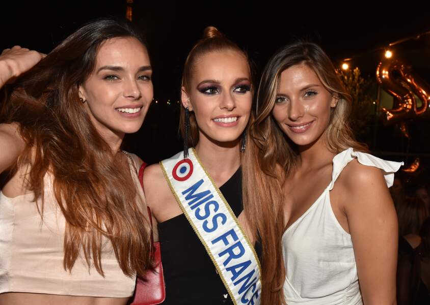 Marine Lorphelin (Miss France 2013), Maëva Coucke (Miss France 2018), Camille Cerf (Miss france 2015) 