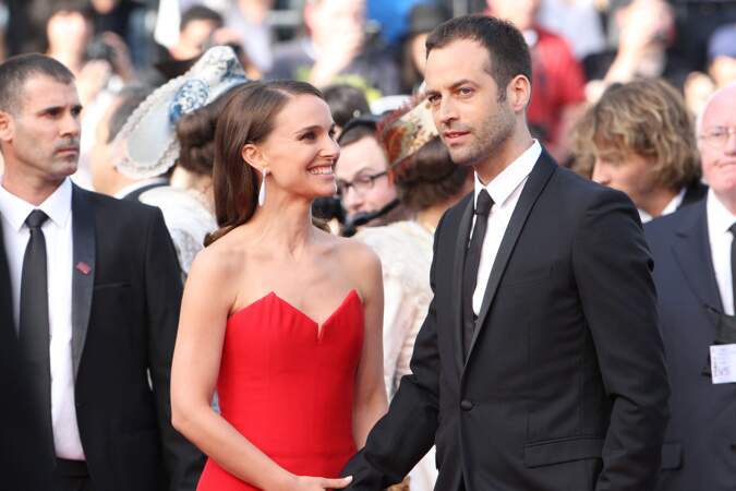 Natalie Portman et son mari Benjamin Millepied sur les marches du Festival de Cannes, en 2015