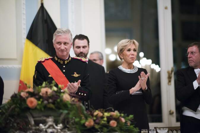 Brigitte Macron, invitée par la famille royale de Belgique