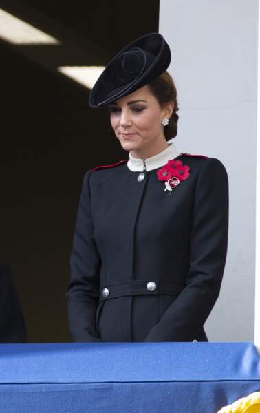 Kate Middleton lors de la cérémonie du centenaire de l'armistice, le 11 novembre 2018