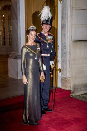 Joachim et Marie de Danemark à la soirée du nouvel an à Copenhague le 1er janvier 2017