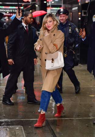 Kate Hudson à New York le 31 mars 2017