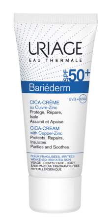 Crème Bariéderm 50+, Uriage, 10,30 € en pharmacies et parapharmacies