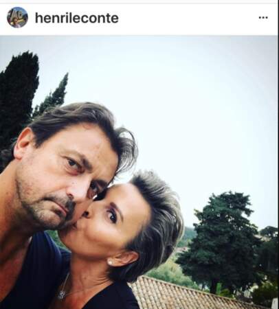 Henri Leconte et sa femme Florentine