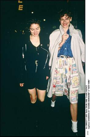 Madonna et Sandra Bernhard à New York en 1990