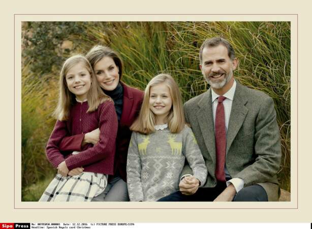Le roi Felipe, la reine Letizia et les princesses Leonor et Sofia