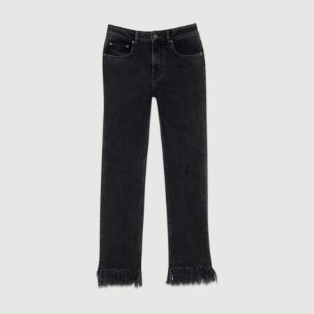 Effilé, jeans avec effet frangé, 125 € (Maje).