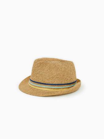 Chapeau de paille sable, 6,99 €, Zara.