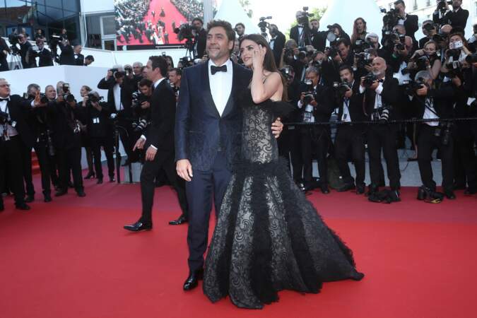 Javier Bardem et Penelope Cruz, lors de la cérémonie d'ouverture du festival de Cannes 2018