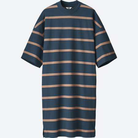  Robe t-shirt à rayures, 30€, en vente à partir du 31 janvier 2019, Uniqlo U.