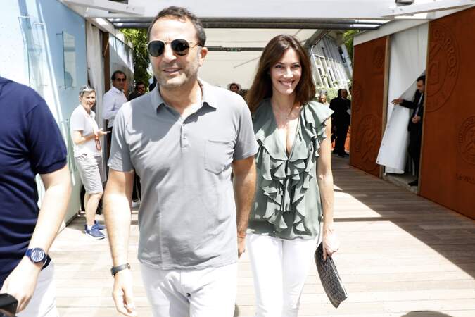 Arthur et Mareva Galanter assistent à la finale Hommes de Roland Garros