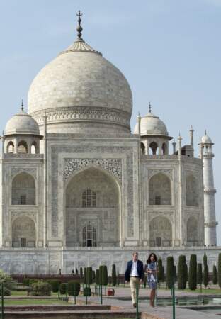 Kate & William devant le Taj Mahal - Inde - ABACA