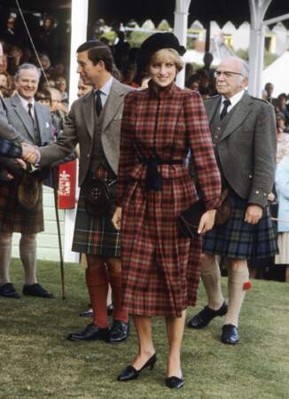 En 1981, la princesse Diana aux jeux de Braemar