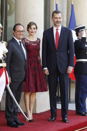 Felipe et Letizia d'Espagne à Paris