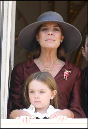 Alexandra de Hanovre et la princesse Caroline lors de la fête monégasque le 19 novembre 2007