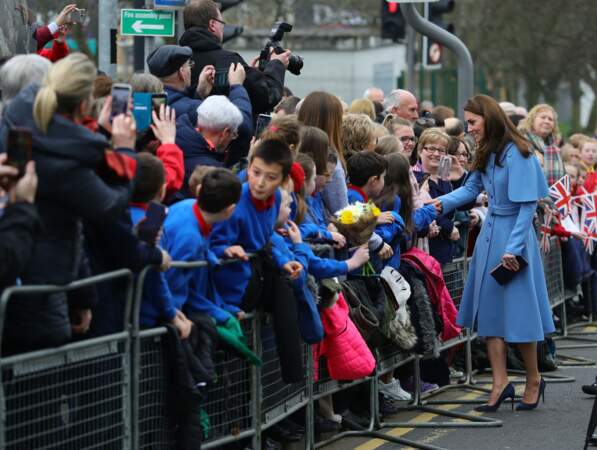 Kate Middleton lors de sa visite en Irlande du Nord, le 28 février 2019.