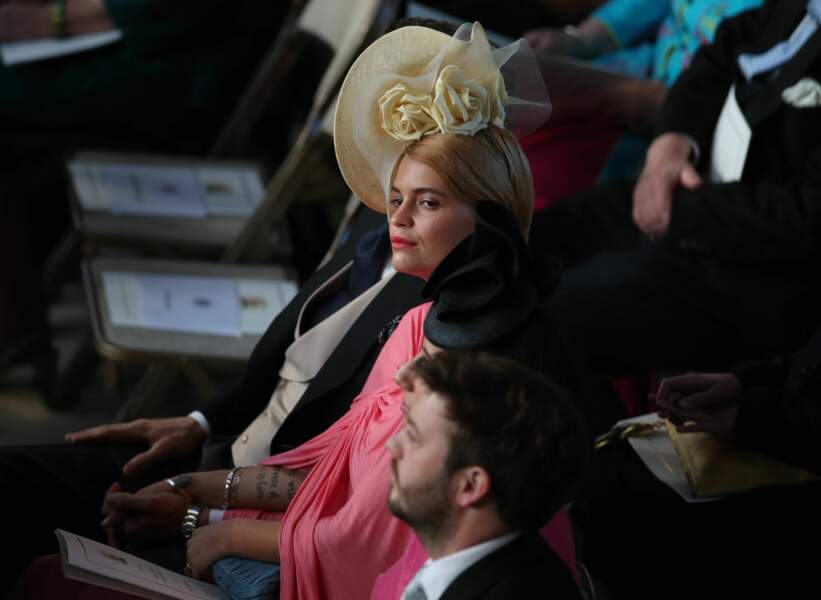 La socialite Pixe Geldof au mariage d'Eugénie d'York, au château de Windsor, le 12 octobre 2018