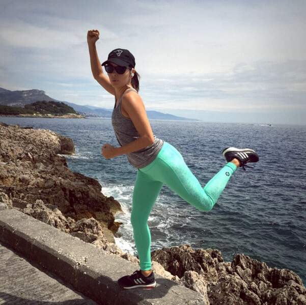 Eva Longoria aime courir de bon matin. Ici, à Monaco