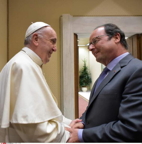 Le pape François et François Hollande