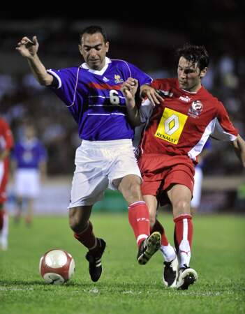 Youri Djorkaeff durant un match amical le 26 mai 2008.