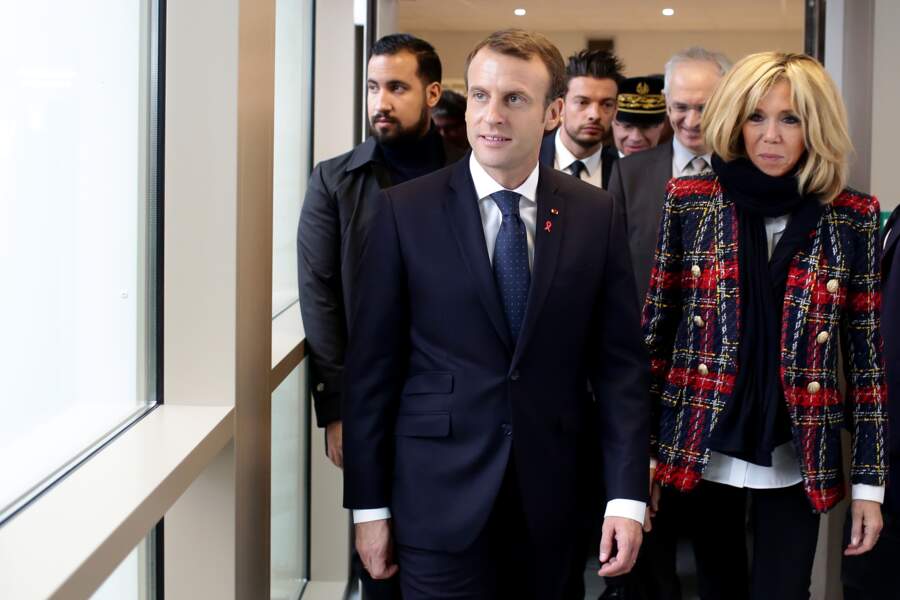 Brigitte Macron visite le centre hospitalier Delafontaine à Saint-Denis