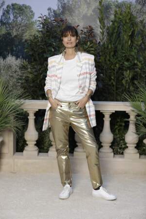 Caroline de Maigret au défilé Chanel au Grand Palais lors de la Fashion Week Haute Couture.