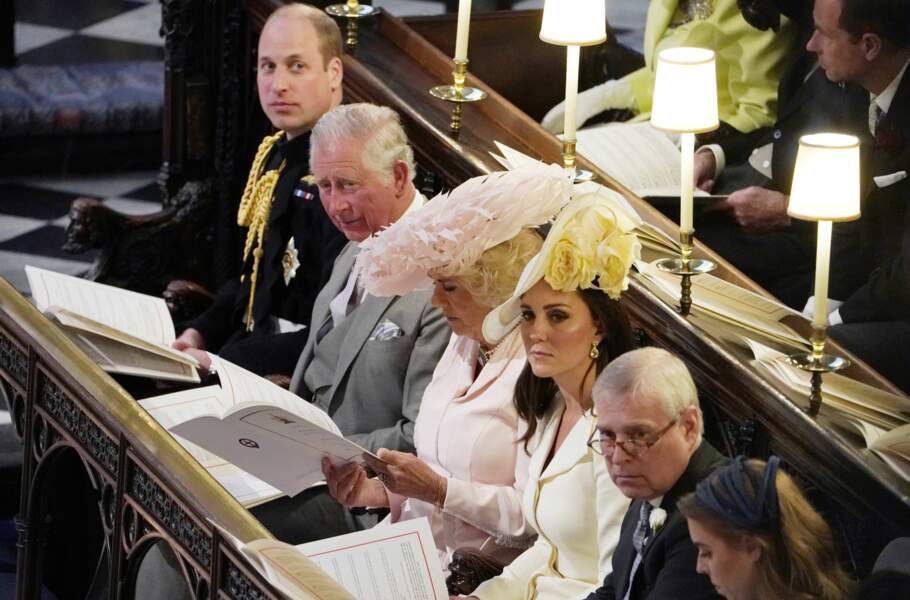 De gauche à droite : le prince William, le prince Charles, Camilla Parker Bowles et Kate Middleton