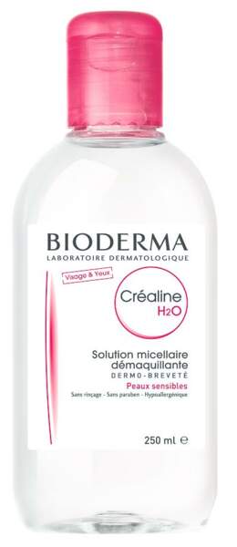 la créaline H2O de Bioderma, l'eau micellaire star des people