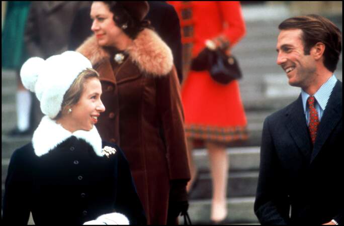 La princesse Anne d'Angleterre a été mariée à Mark Phillips. Ici, en 1974.