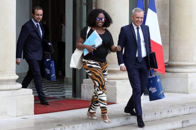 Sibeth Ndiaye et François de Rugy sont apparus tout sourire à la sortie du conseil des ministres