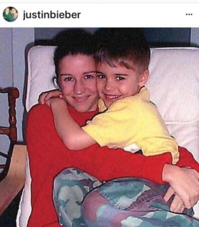 Justin Bieber et sa mère
